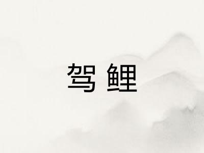 驾鲤 驾鲤
