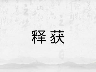释获 释获