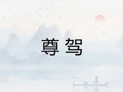 尊驾 尊驾