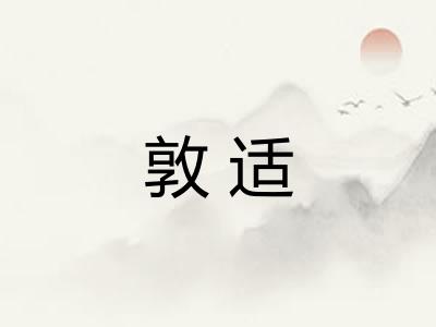 敦适
