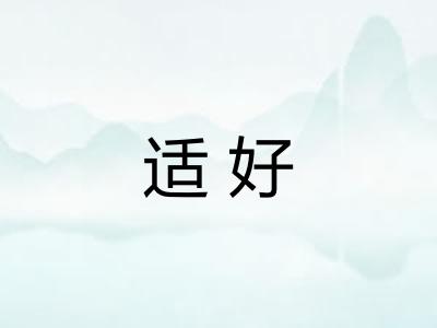 适好 适好