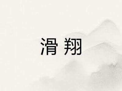 滑翔 滑翔