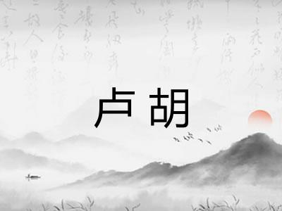 卢胡 卢胡