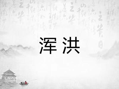 浑洪 浑洪
