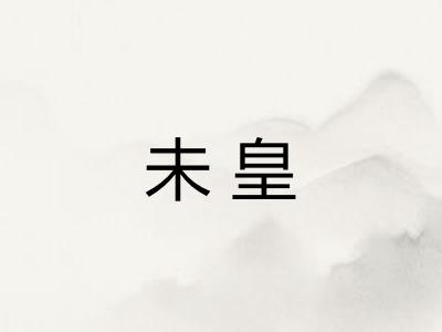 未皇 未皇
