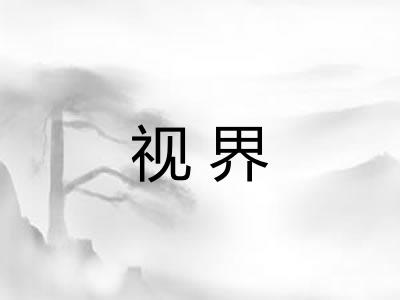 视界 视界