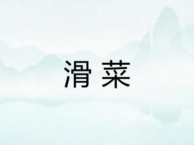 滑菜 滑菜