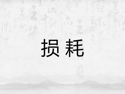 损耗 损耗