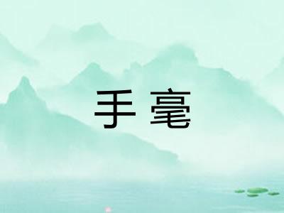 手毫 手毫