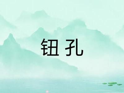 钮孔 钮孔