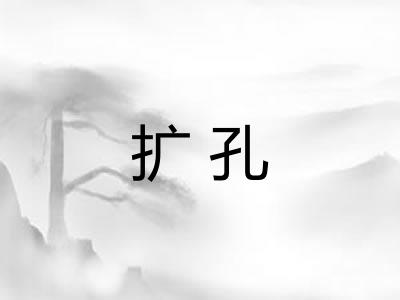 扩孔 扩孔