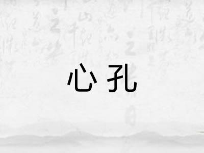 心孔 心孔