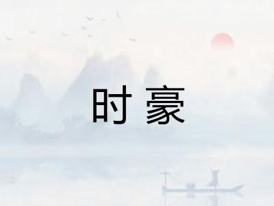 时豪 时豪