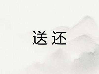 送还 送还