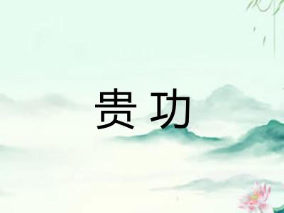 贵功