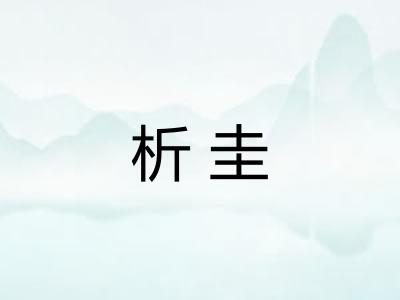析圭