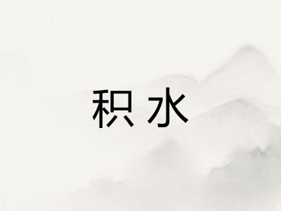 积水 积水