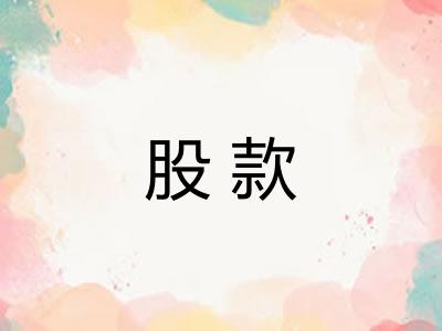 股款 股款