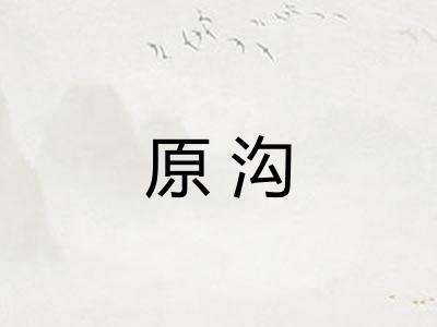 原沟 原沟
