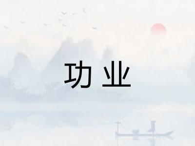 功业 功业