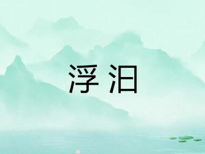 浮汩