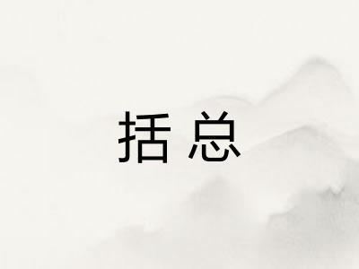 括总 括总