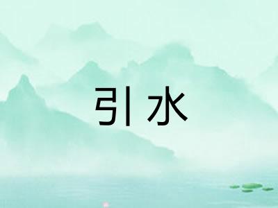 引水 引水