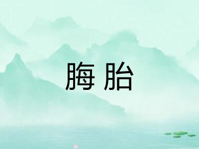 脢胎 脢胎