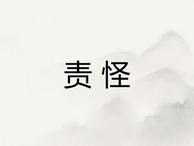 责怪 责怪