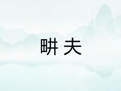 畊夫