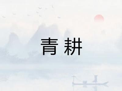 青耕 青耕