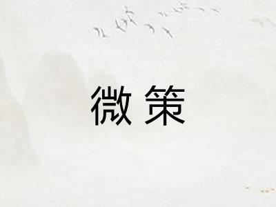 微策 微策