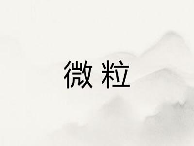 微粒 微粒