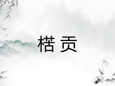 楛贡