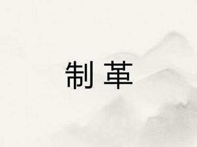 制革