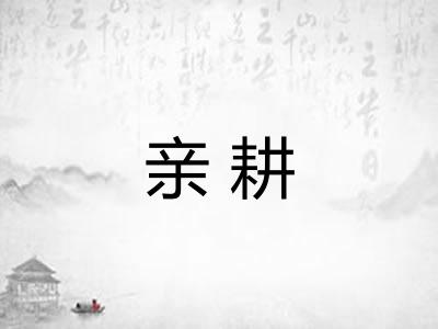 亲耕 亲耕