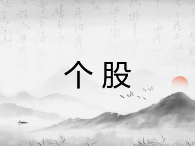 个股 个股