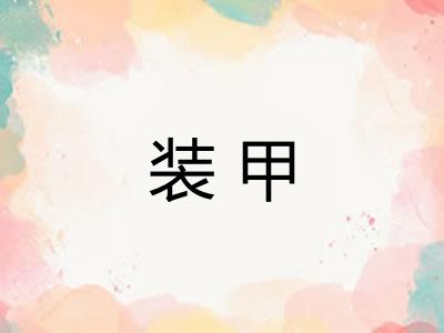装甲 装甲