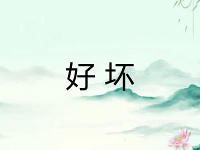 好坏 好坏