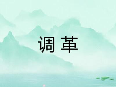 调革 调革