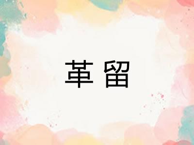 革留 革留
