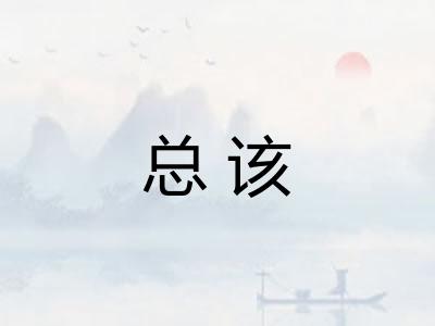总该 总该