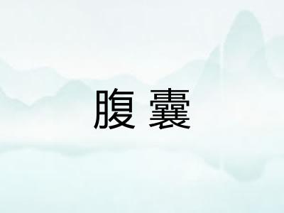 腹囊 腹囊