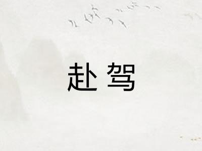 赴驾 赴驾