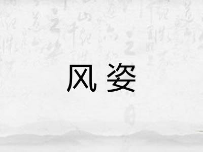 风姿 风姿