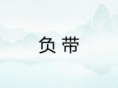 负带 负带