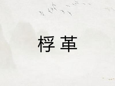 桴革 桴革
