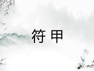 符甲 符甲