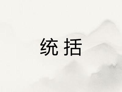 统括 统括