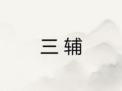 三辅 三辅